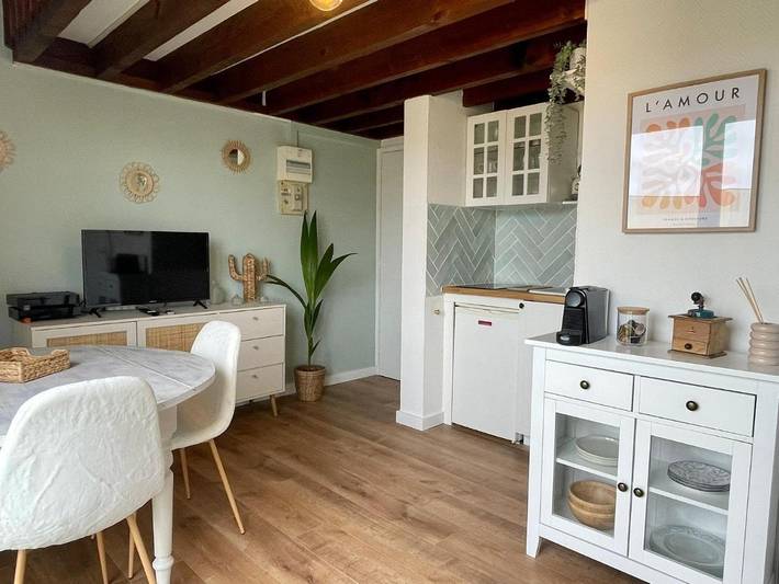 Ferienwohnung für 2 Personen, mit Balkon und Terrasse sowie Ausblick