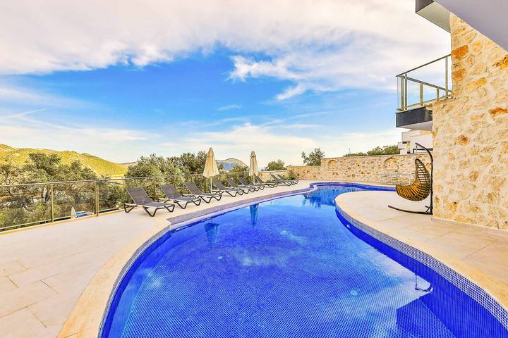 Villa für 10 Personen mit Balkon in Kaş, Saklıkent