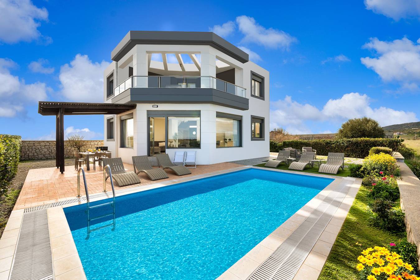 Villa für 7 Personen in Lachania, Rhodos