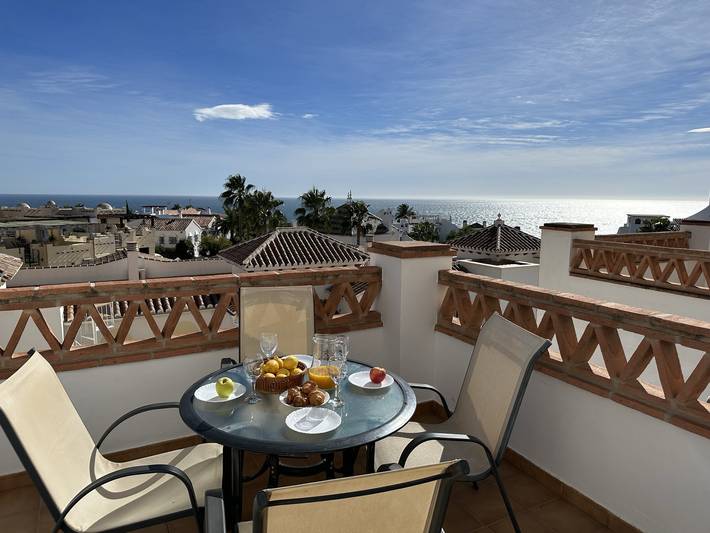 Holiday apartment for 4 people, with Ocean view and Terrace as well as Pool in Nerja