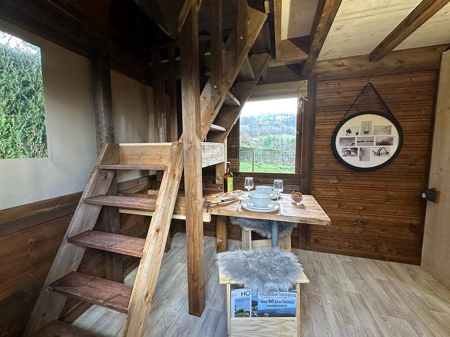 Natur'camp Alsace - Tente en toile et en bois 2 personnes - Tente Bivouac in Husseren-Wesserling, Parc naturel régional des Ballons des Vosges