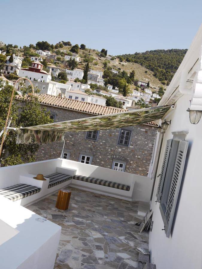 Apartament wakacyjny dla 4 osób, z taras i widok w Hydra