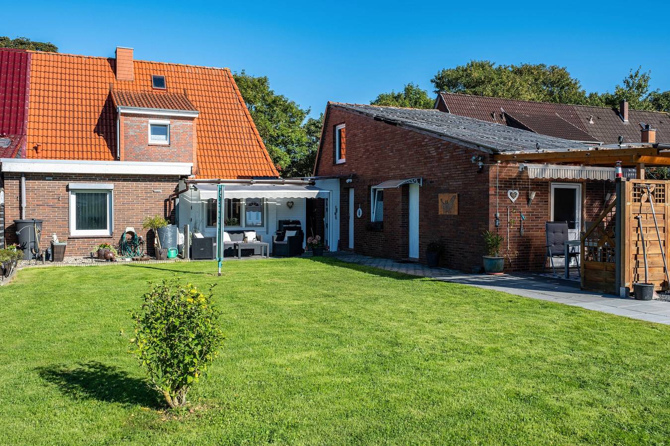 Ferienhaus "Ihme" mit Gemeinschaftsgarten und Wlan in Cäciliengroden, Sande