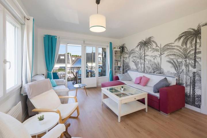 Appartement de vacances pour 8 personnes, avec balcon