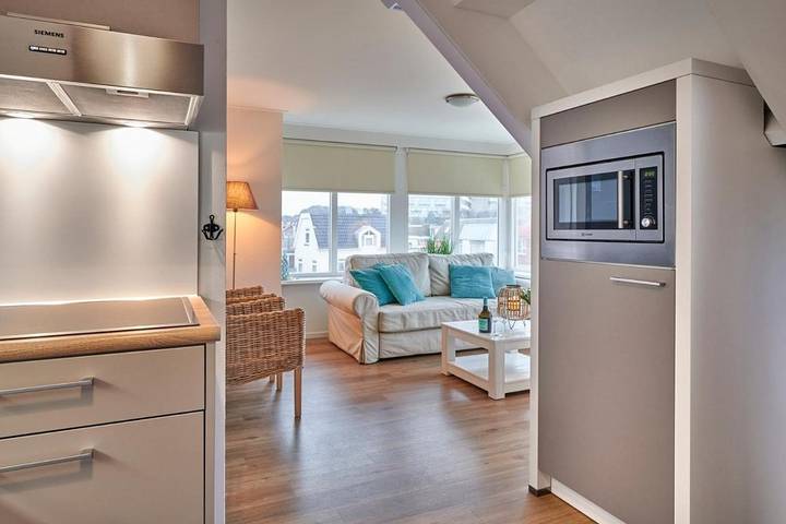 Ferienwohnung für 6 Personen, mit Balkon und Terrasse sowie Ausblick in Egmond