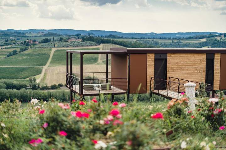Camping für 2 Personen, mit Garten und Pool sowie Ausblick in Chianti - 3