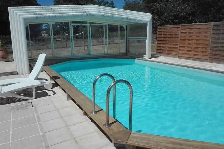 Appartement de vacances pour 2 personnes, avec jardin et piscine