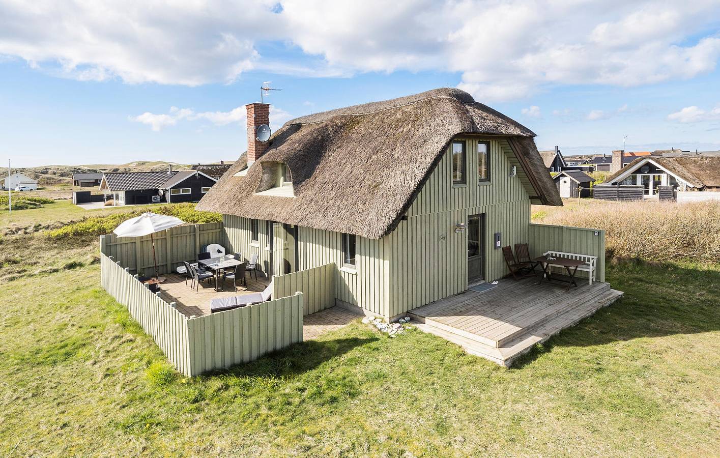 Holiday home for 7 people with terrace in Langerhuse, Harboøre
