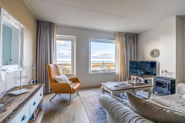 Ferienwohnung für 2 Personen, mit Balkon und Ausblick auf Texel