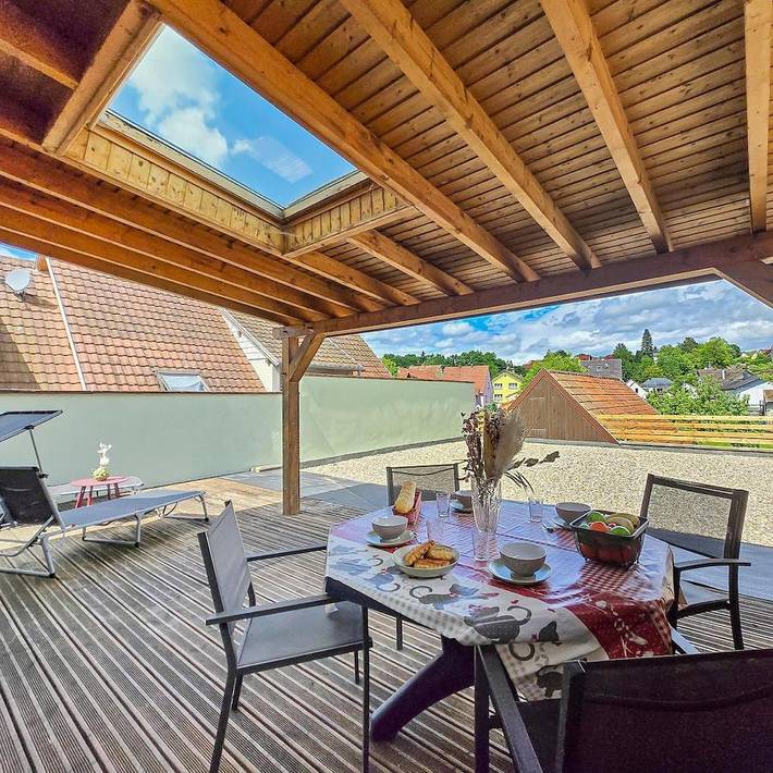 Gîte pour 6 personnes, avec vue et terrasse à Niederhaslach