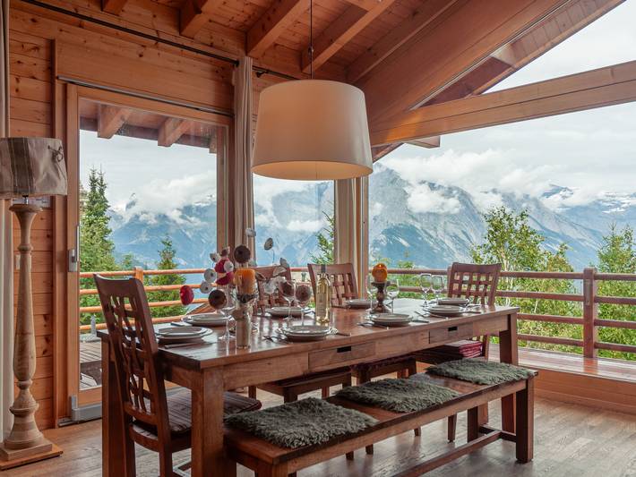 Ferienhaus für 8 Personen, mit Balkon und Terrasse sowie Garten und Sauna im Wallis - 3