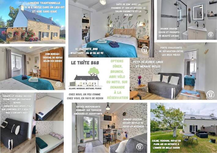 Chambre d’hôte pour 2 personnes, avec Jardin