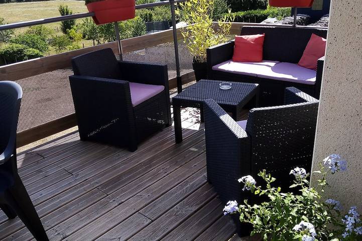 Appartement de vacances pour 4 personnes, avec Terrasse et Jardin