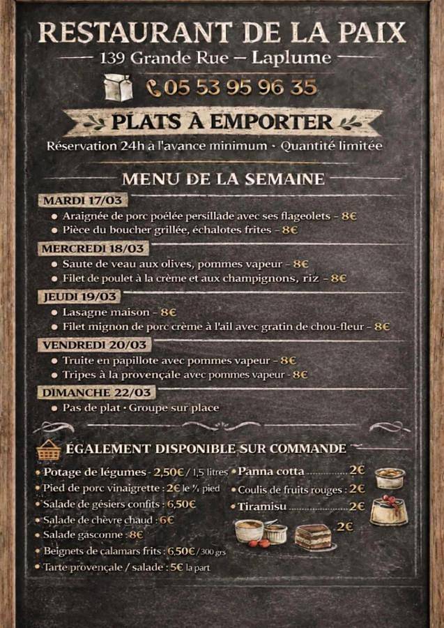 Gîte pour 6 personnes, avec vue et balcon, animaux acceptés à Laplume - 2