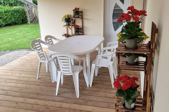Ferienhaus für 4 Personen, mit Terrasse und Garten