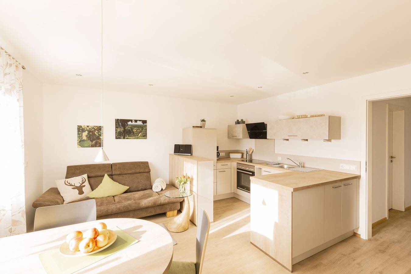 Ganze Wohnung, Ferienwohnung 'Hofquartier' mit Gemeinschaftsgarten, Balkon und Wi-Fi in Kappelrodeck, Mittlerer Schwarzwald