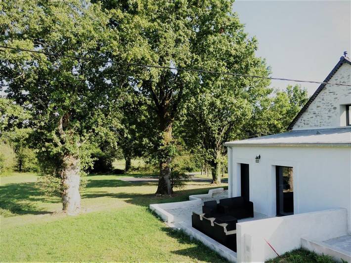 Gîte pour 4 personnes, avec vue et jardin à Guenrouet