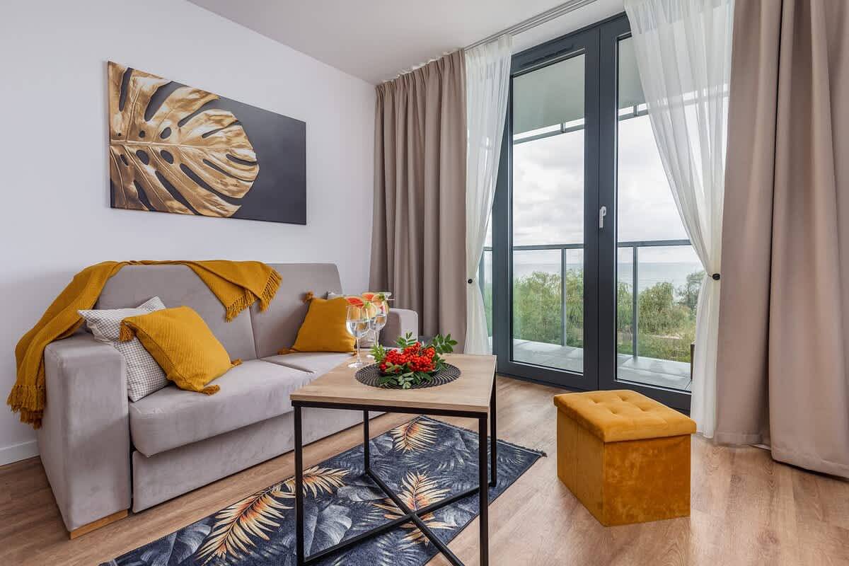 Całe studio, Studio dla 2 osób z balkon/ taras in Mielno, Powiat koszaliński