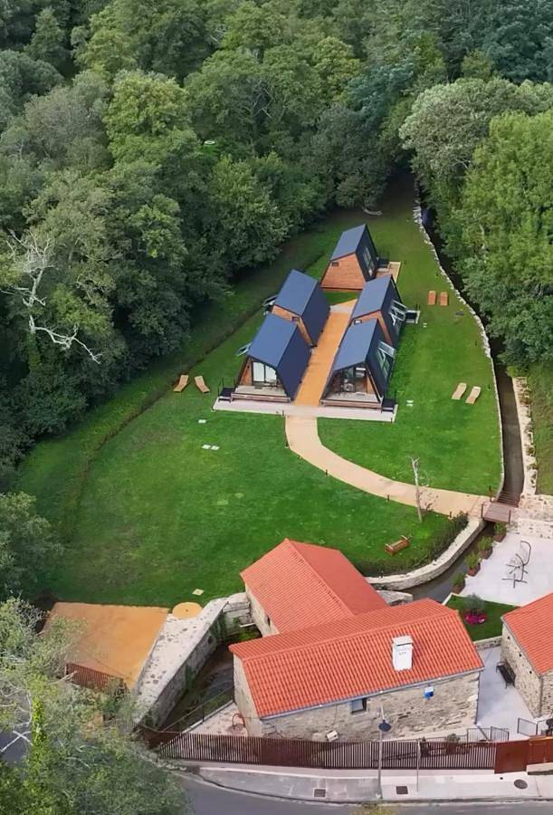 Casa de huéspuedes para 4 personas, con jardín además de terraza y vistas en Santiago de Compostela