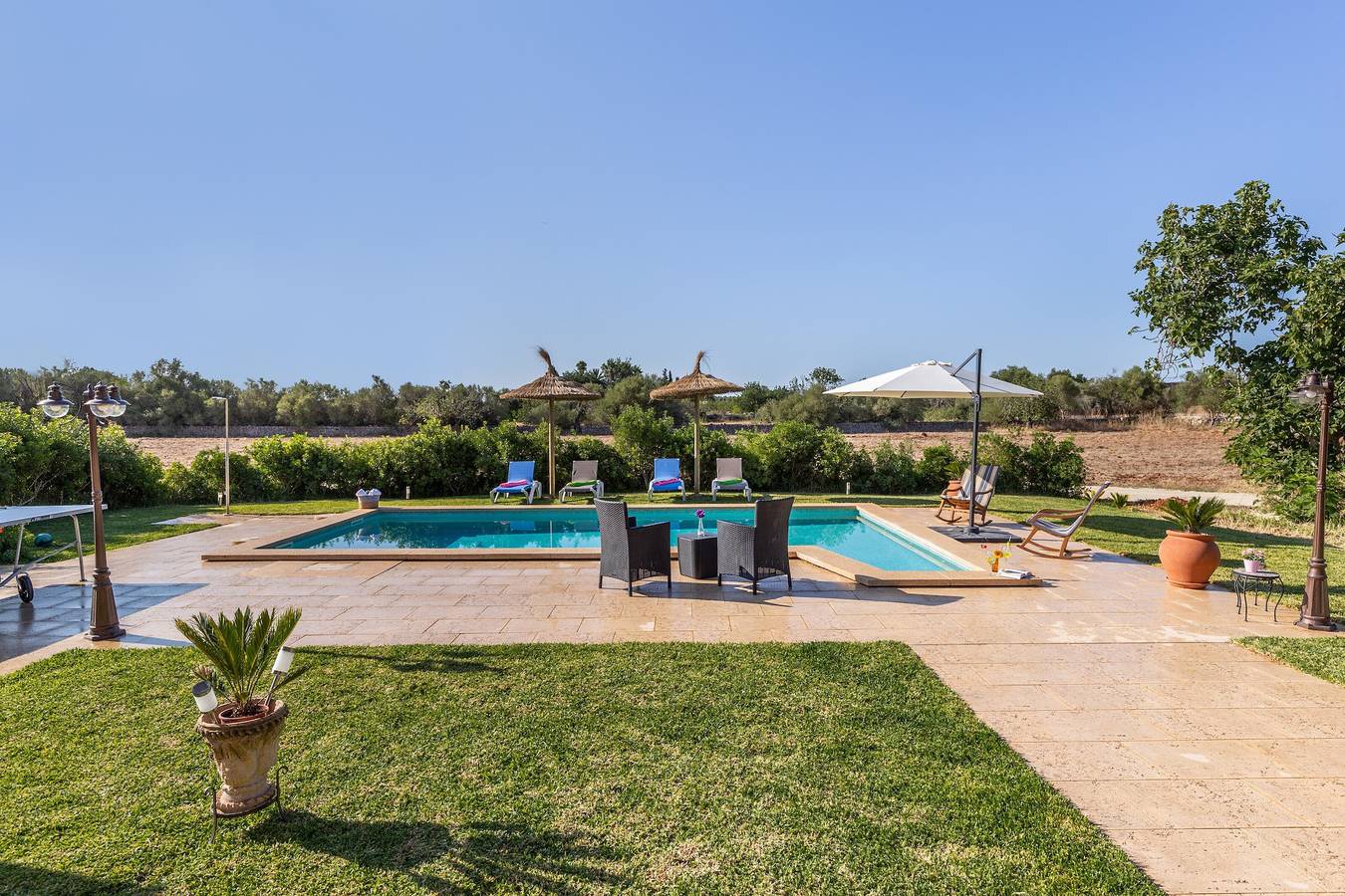 Charming Finca "Son Pou" with Mountain View, Pool, Wi-Fi, Terrace & Garden in Sencelles, Majorca Center