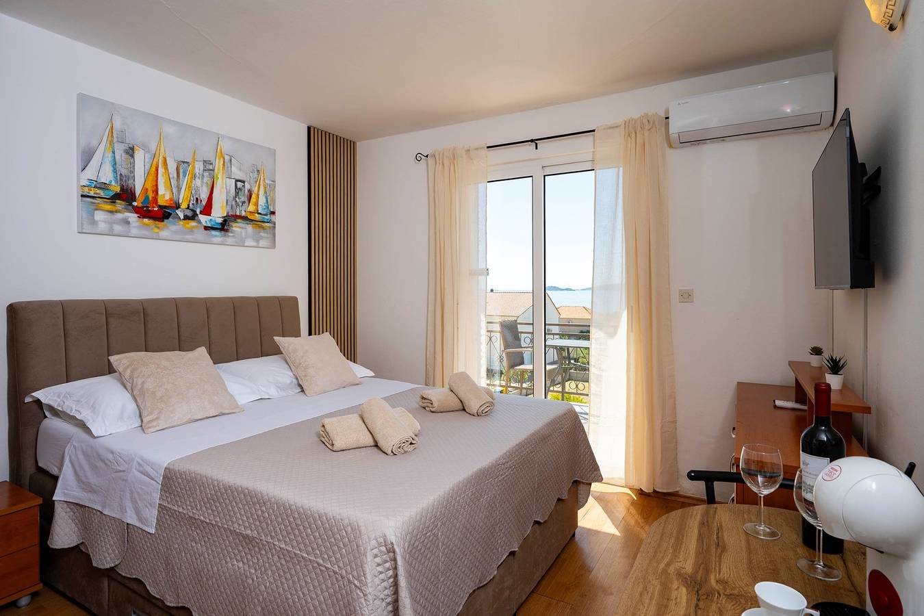 Ganze Wohnung, Ferienwohnung für 2 Personen mit Balkon/Terrasse in Orebic, Dubrovnik-Neretva
