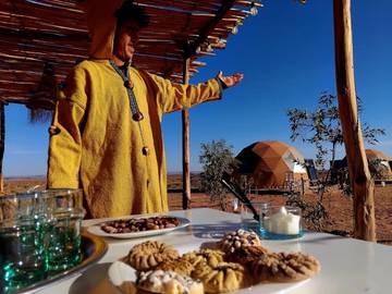 Cottage pour 3 personnes, avec jardin et vue, animaux acceptés dans Merzouga