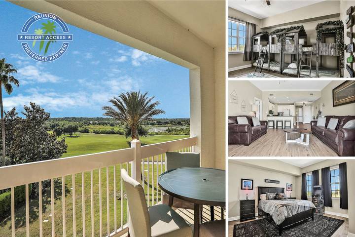 Vacation rental for 8 people, with children pool and balcony/terrace as well as pool in Reunion Resort