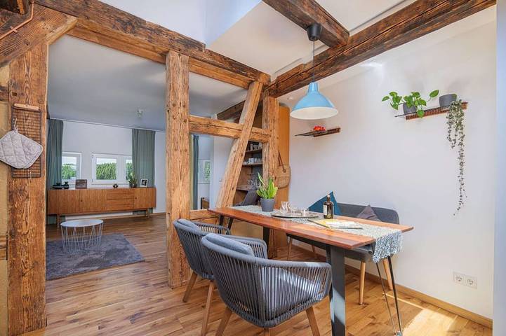 Ferienwohnung für 3 Personen, mit Balkon und Garten sowie Sauna in Dornstetten