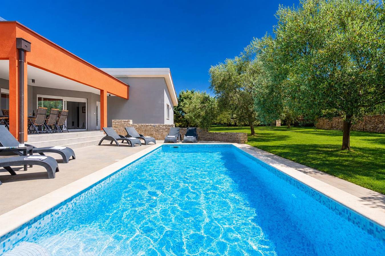 Villa für 8 Personen mit Meerblick in Marčana, Südküste Istrien