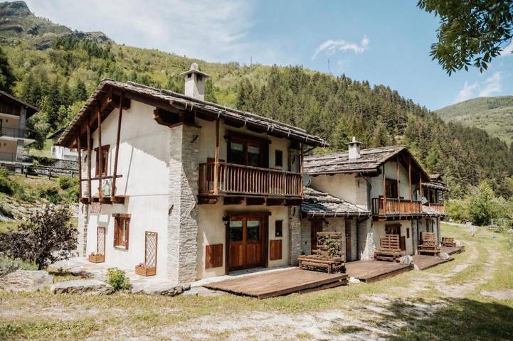 Appartamento per 2 persone, con Terrazza e Giardino nonché Panorama a Prazzo