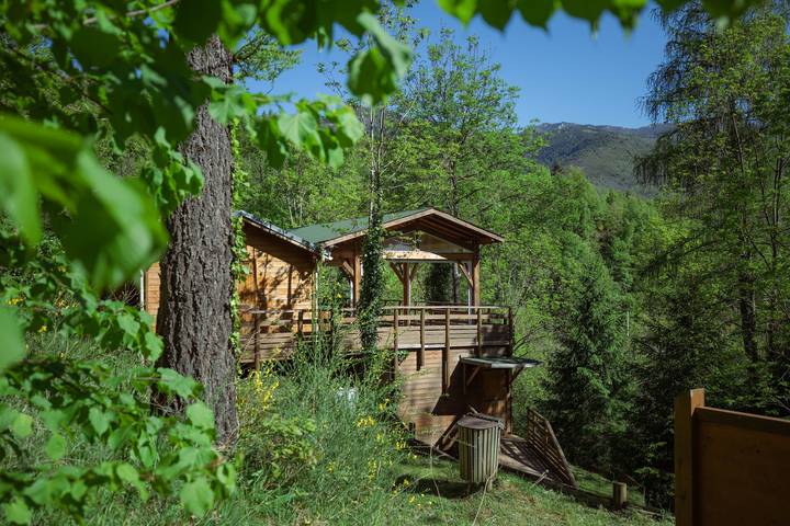 Cabane dans les arbres pour 6 personnes, animaux acceptés dans les Pyrénées-Orientales - 2