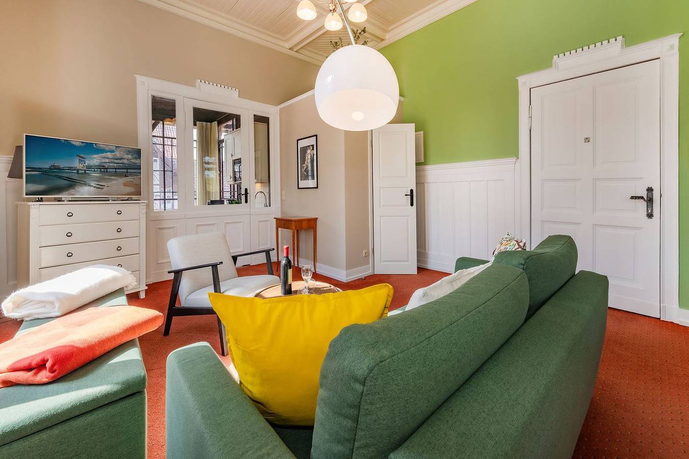 Ganze Wohnung, Ostseepark Captain's Haus 1.4 - sensationeller Seeblick direkt an der Promenade in Strand Heringsdorf, Heringsdorf