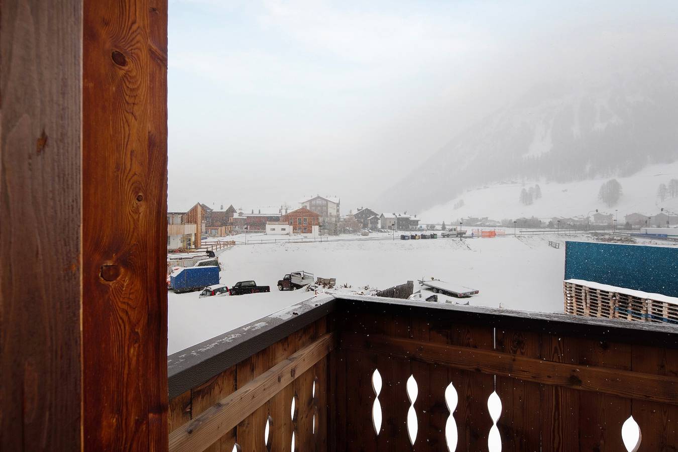 Ganze Wohnung, Ferienwohnung 'Chalet Li Palù Trilocale 4' mit Bergblick, Balkon und Wlan in Livigno (Stadt), Livigno