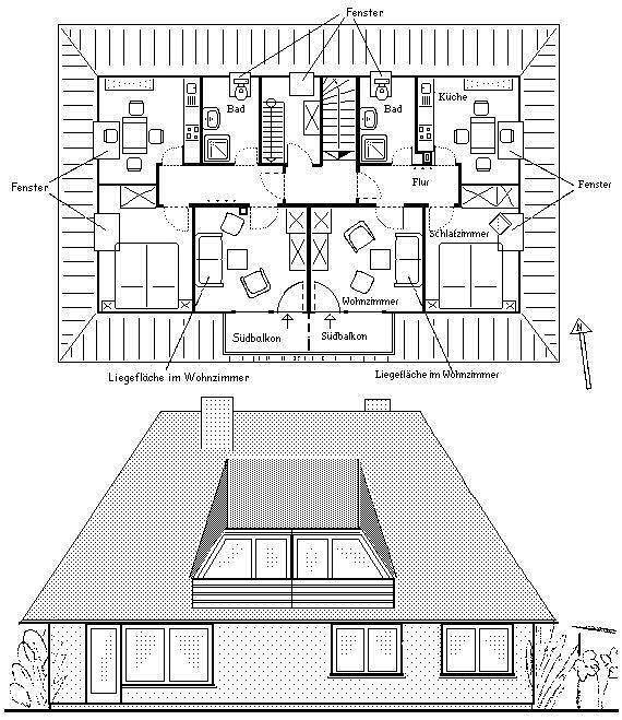 Ganze Ferienwohnung, Wohnung Backbord in St. Peter-Bad, St. Peter-Ording