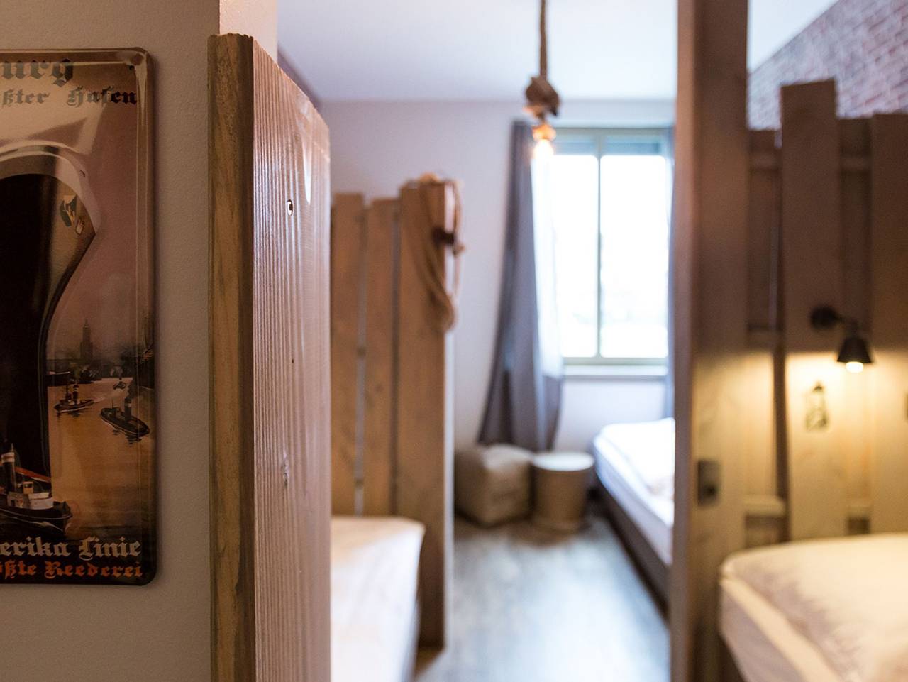 Hostel Heimathafen - Bett im Hostel Vierbettzimmer in Lörrach, Südschwarzwald