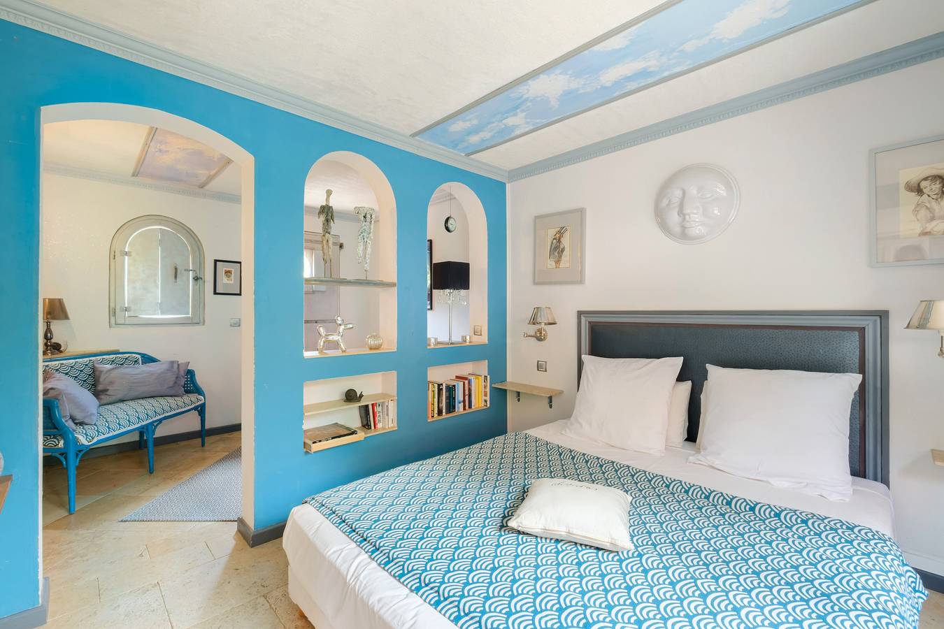 Habitación 'Serena' con terraza compartida, Wi-Fi y aire acondicionado in Menton, Nizza Region