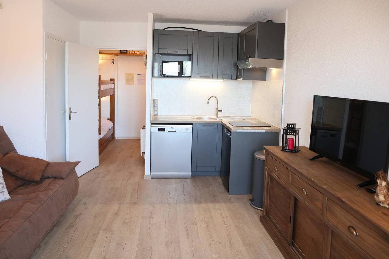 Appartement de vacances entier, Studio équipé pour 4 personnes au coeur de station in Les Orres, Parc national des Écrins