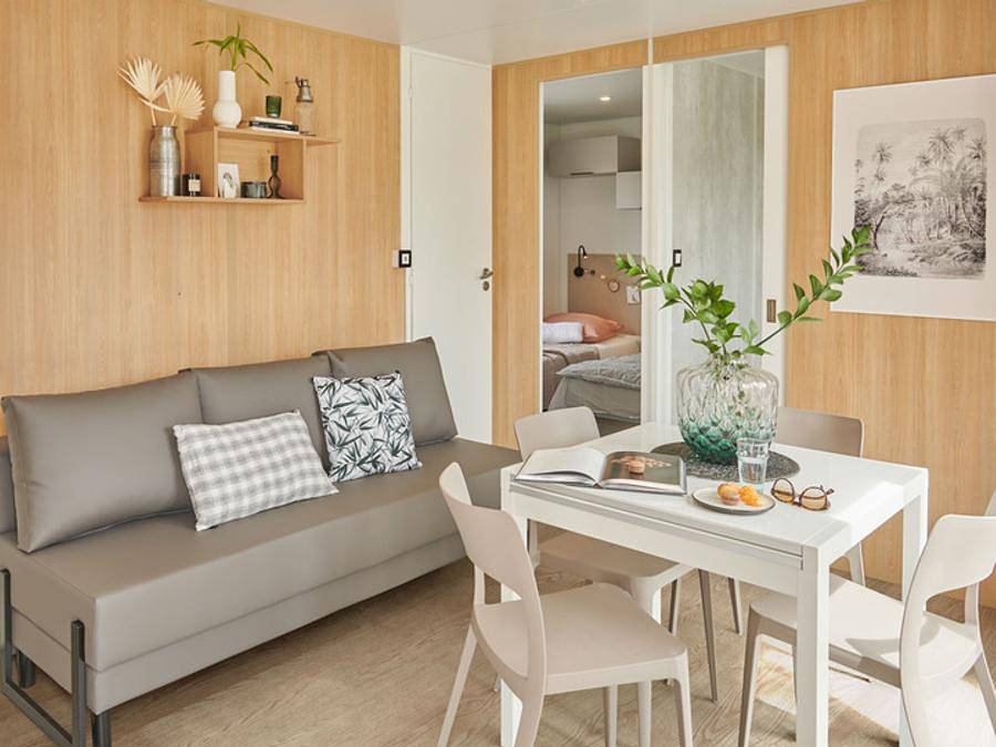 Camping Le Colporteur - Ciela Village - Mobilheim 6 personen - Ciela Privilège - 3 Schlafzimmer - Grill in Le Bourg-d'Oisans, Nationalpark Écrins