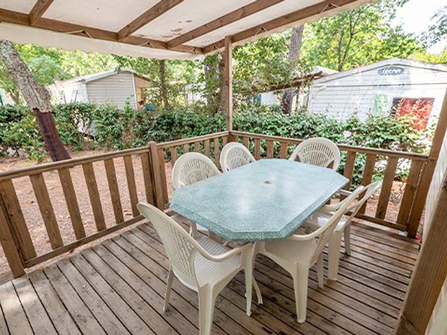 Camping Les Fontaines - Mobilheim 6 personen - Classic | 3 Schlafz. | 6 Pers. | Erhöhte Terrasse in Ivry-la-Bataille, Évreux und Umgebung