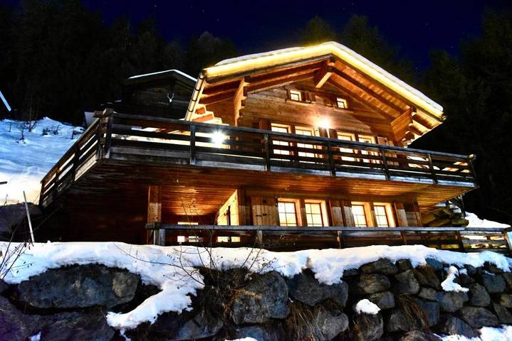 Chalet für 8 Personen, mit Balkon und Ausblick in Grimentz