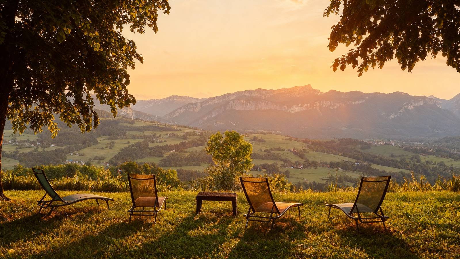 Chambre d’hôtes « L’attrape-rêves » : vue montagne, jardin partagé et Wi-Fi in Saint-Franc, Région de Chambéry
