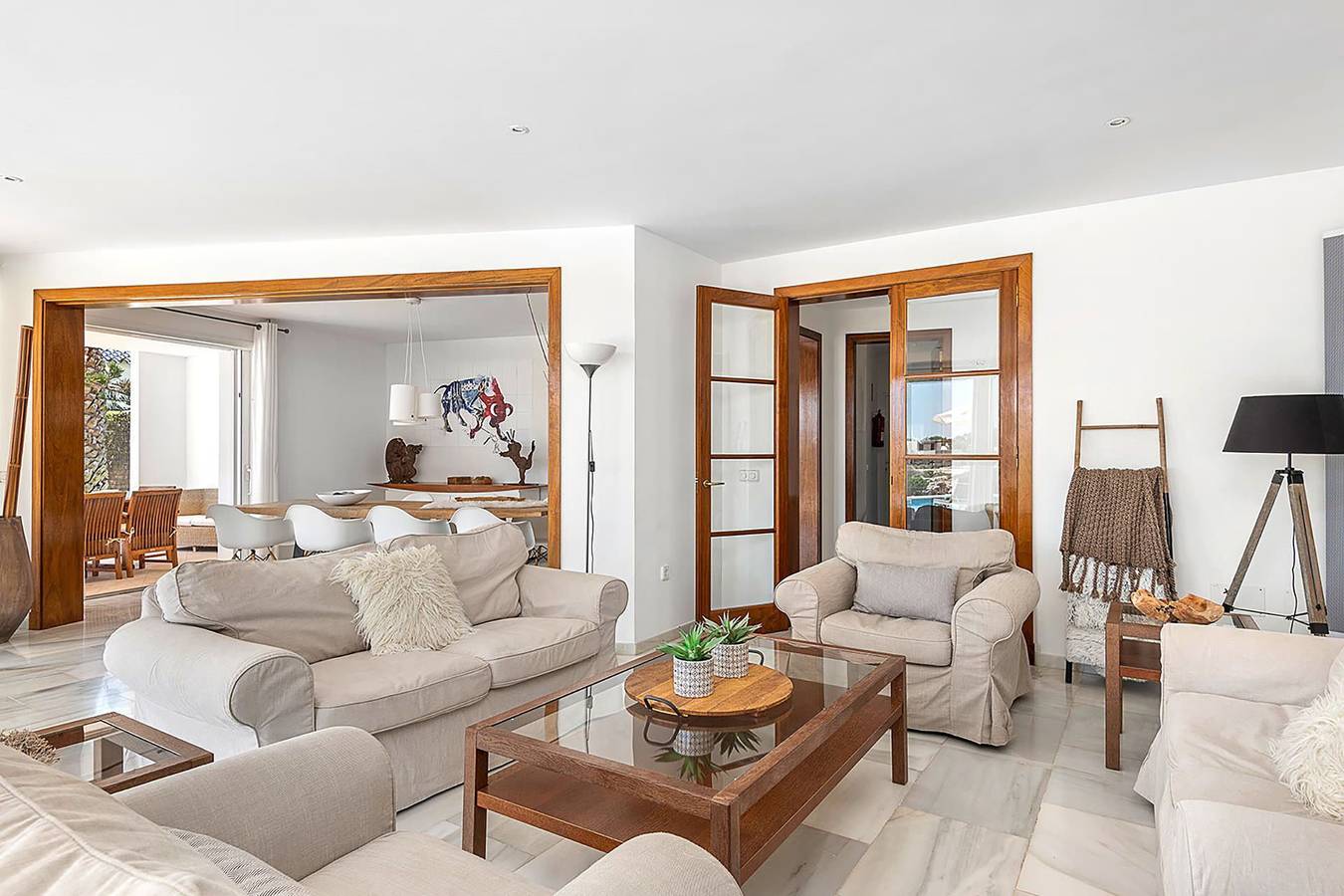 Villa für 8 Personen mit Garten in Cala Blanes, Ciutadella