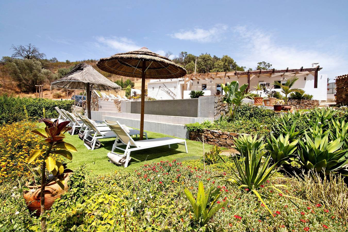 Ferienhaus 'Silêncio' mit Bergblick, Wlan und Klimaanlage in Tavira (Santa Maria), Faro Distrikt