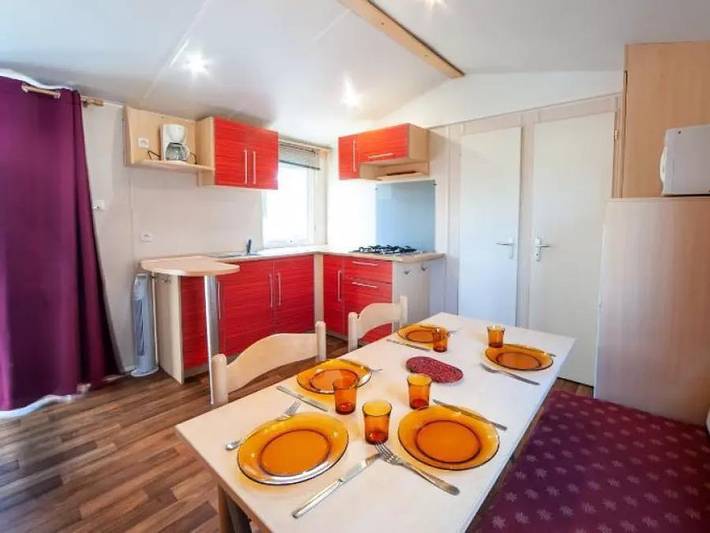 Camping La Maïre - Mobilhome 4 personas - 3 Habitaciones 4 Personas Aire Acondicionado + TV in Sérignan, Costa mediterránea (Francia)