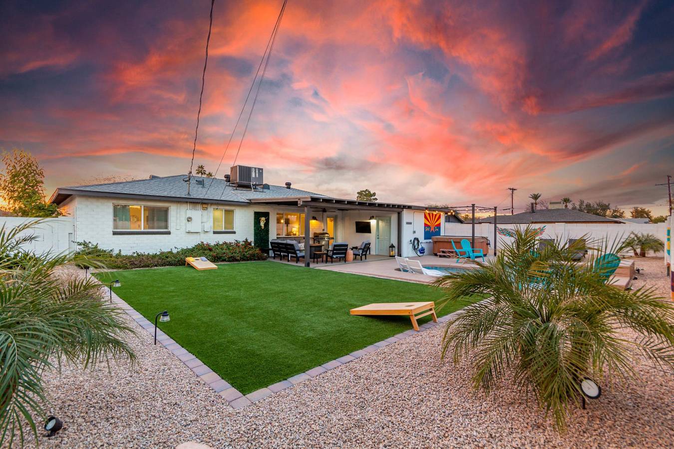 Sw Modern Retreat 2 Masters Pool Hottub Firepit in Scottsdale, Maricopa County