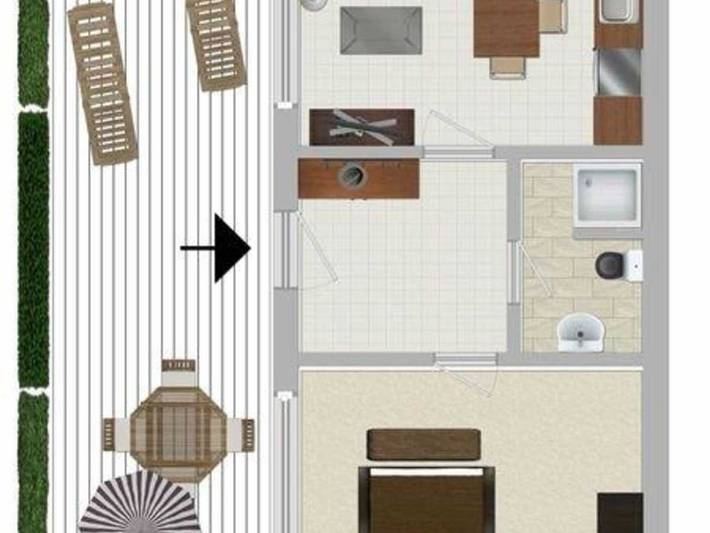 Ferienhaus für 2 Personen, mit Garten und Terrasse auf Usedom - 4