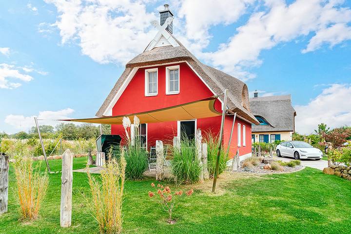 Ferienhaus für 5 Personen, mit Terrasse und Garten sowie Sauna