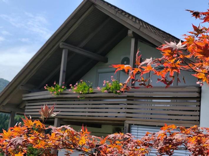 Appartement de vacances pour 6 personnes, avec Balcon et Terrasse ainsi que Jardin et Vue