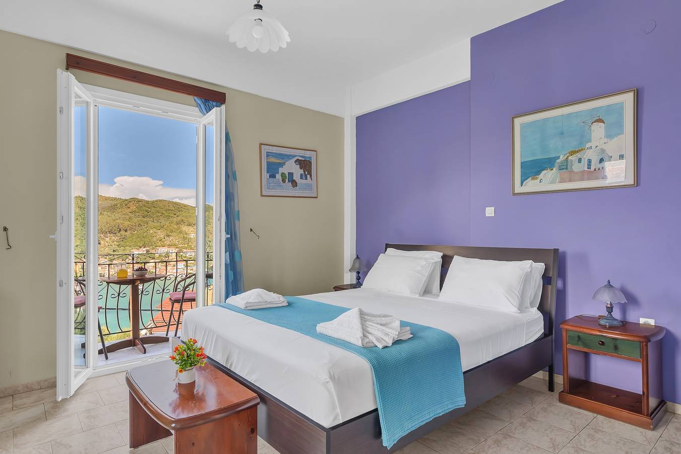 Monolocale intero, Monolocale 'Veronis 7' con vista mare, piscina condivisa e Wi-Fi in Vathy, Itaca