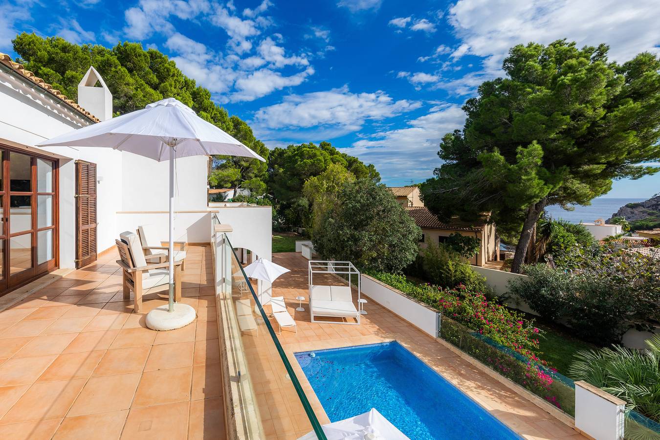 Villa 'Font De Sa Cala' mit Meerblick, Wlan und Klimaanlage in Cala Provencal, Capdepera